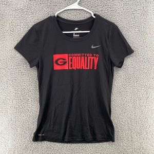 Nike‎ Tee Georgia Commited to Equality T-Shirt Women’s Sz Medium NWT!